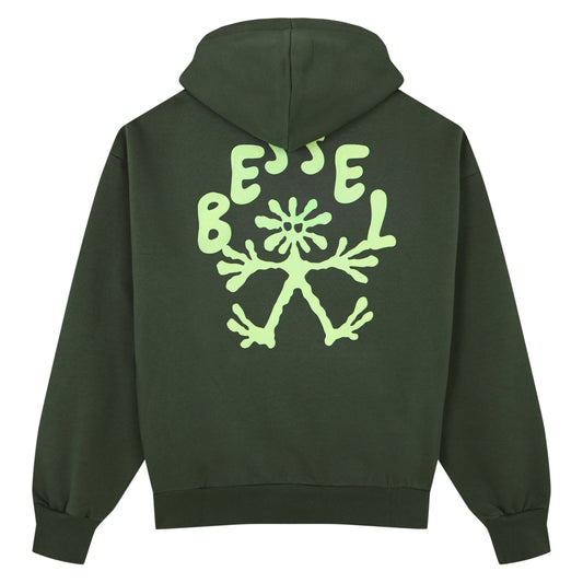 CRAZY HANDS HOODIE GREEN
