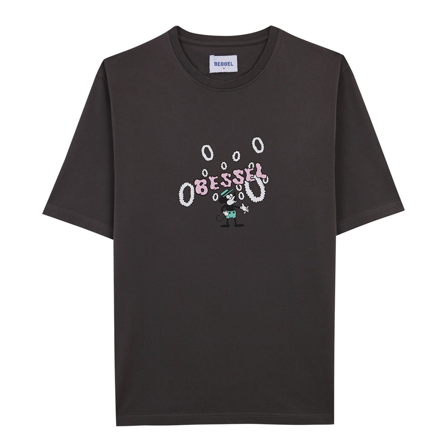 SMOKEMOUSE TEE DARK GREY