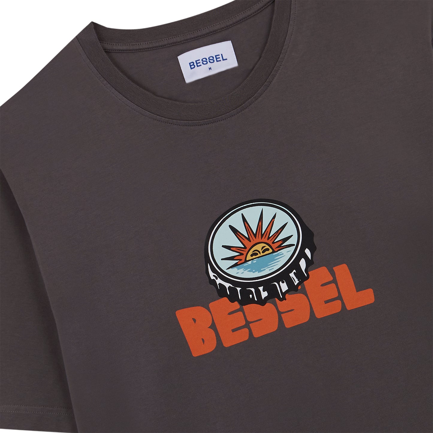 TIME OF WORK TEE DARK GREY