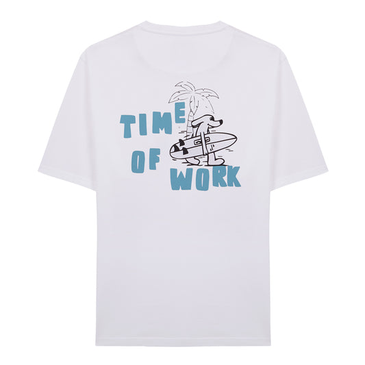 TIME OF WORK TEE WHITE
