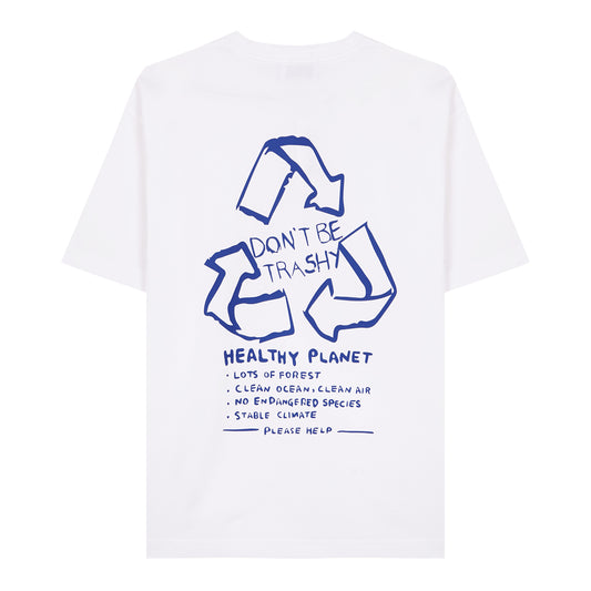 HEALTHY PLANET TEE WHITE