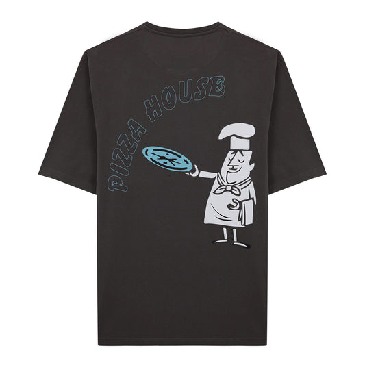 PIZZAIOLO TEE DARK GREY