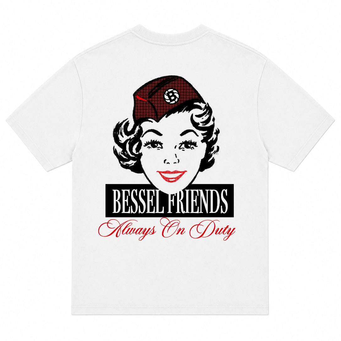 ALWAYS ON DUTY TEE WHITE