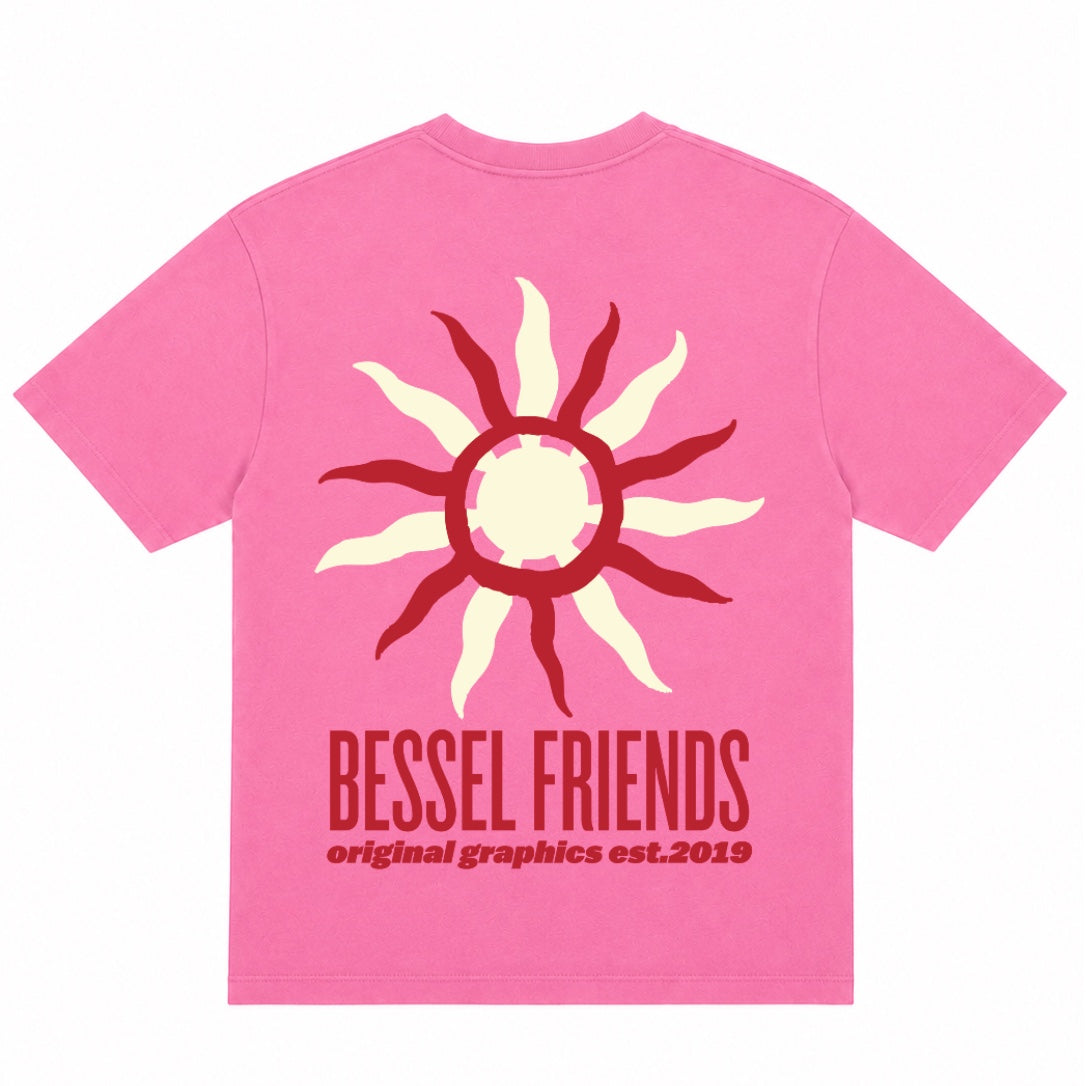 SPIRAL SUN TEE PINK STONE