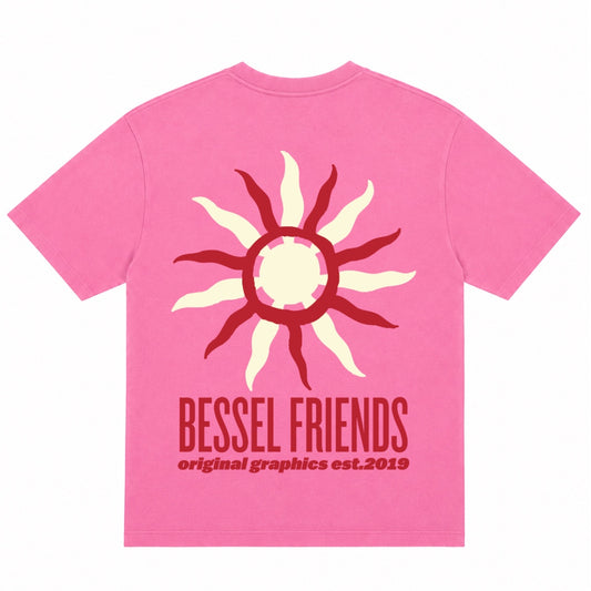 SPIRAL SUN TEE PINK STONE
