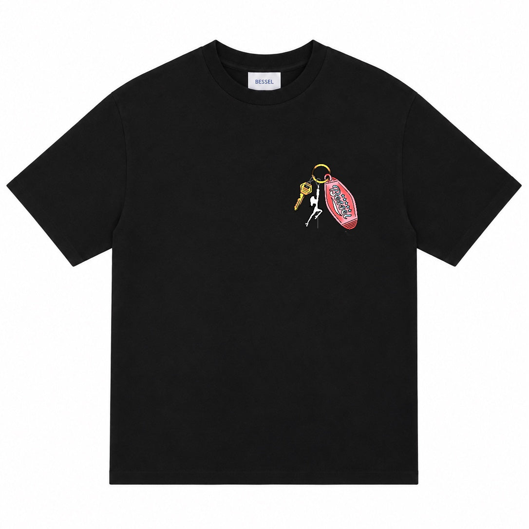BESSEL PARADAISE TEE BLACK