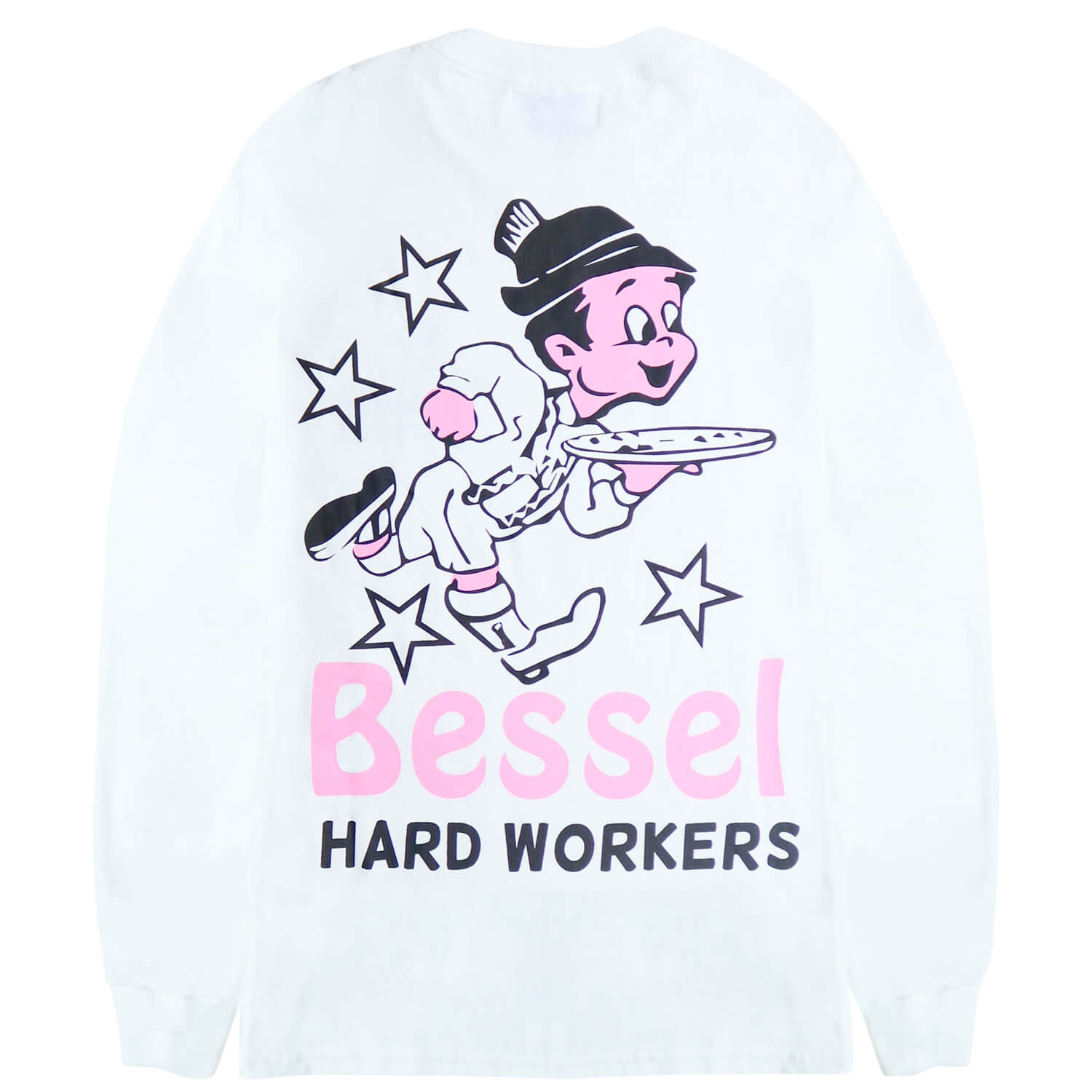 Camiseta Hardworker L/S White | Besselfriends