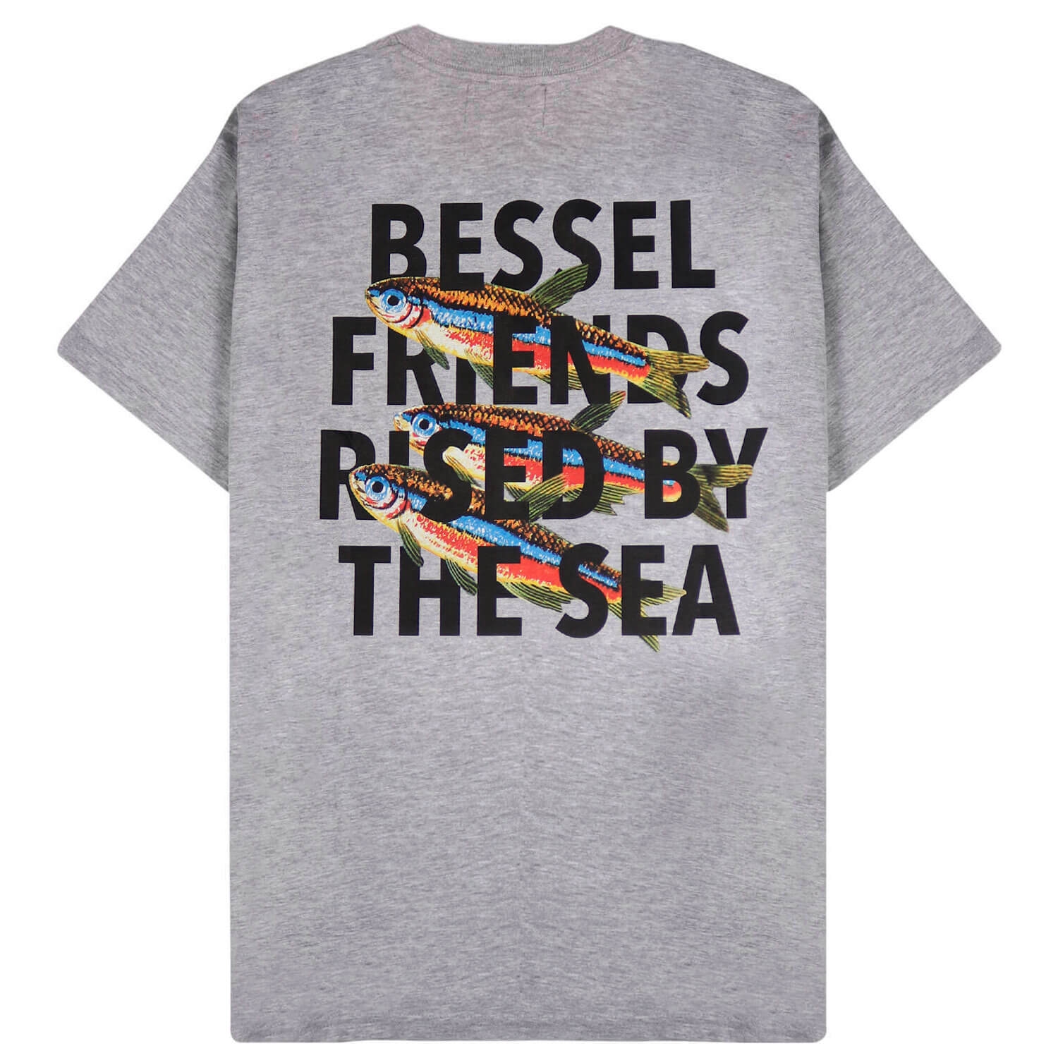 BY THE SEA TEE GREY