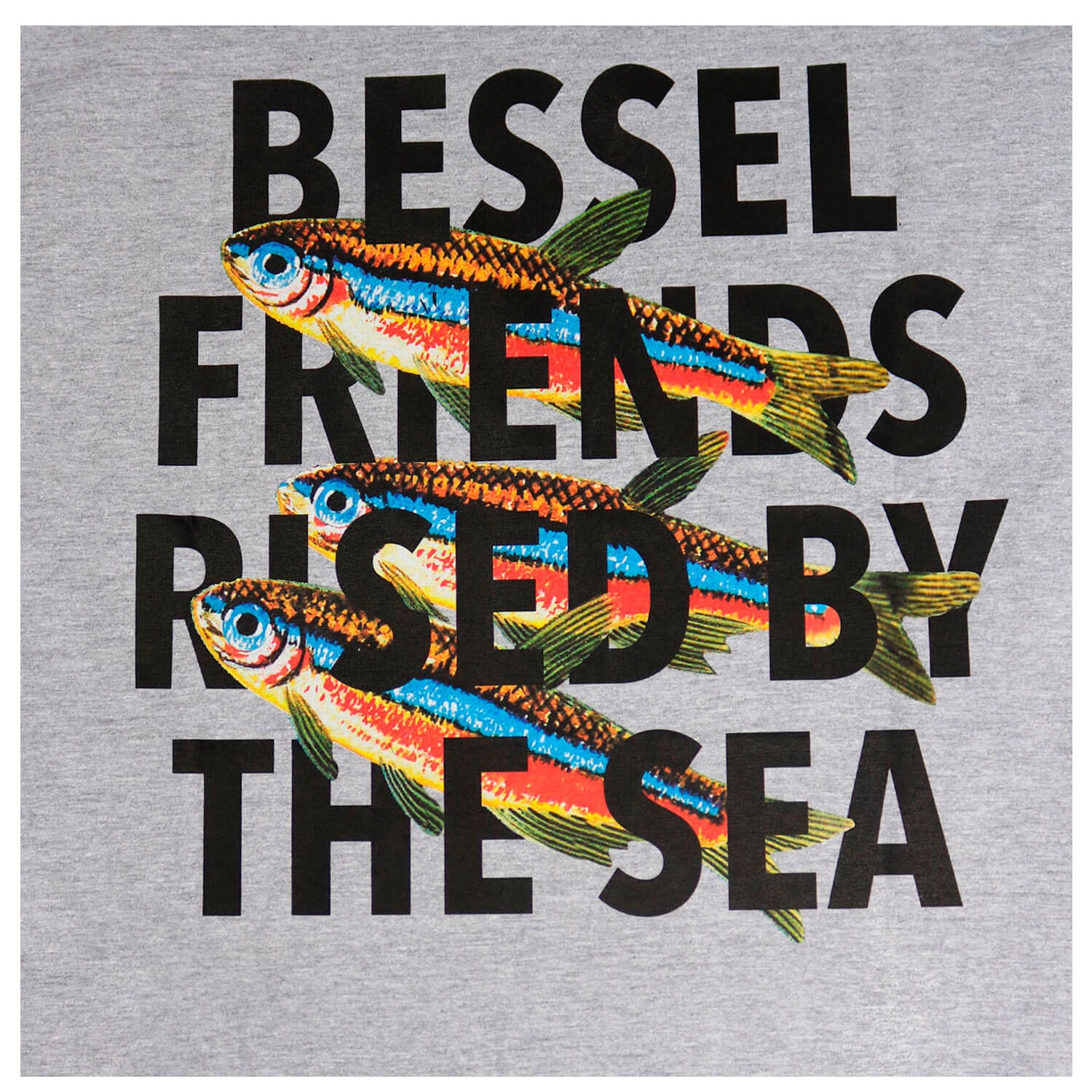 BY THE SEA TEE GREY