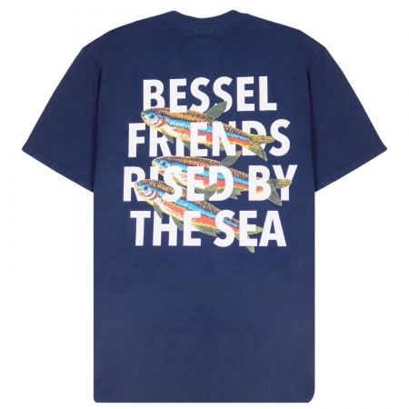 BY THE SEA TEE NAVY