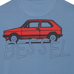 GTBESSEL TEE METAL BLUE