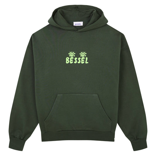 CRAZY HANDS HOODIE GREEN