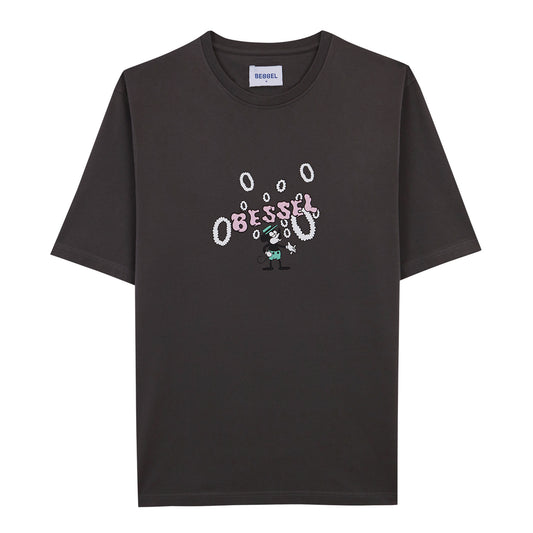SMOKEMOUSE TEE DARK GREY
