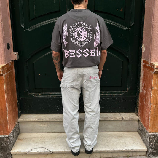 YING YANG TEE DARK GREY
