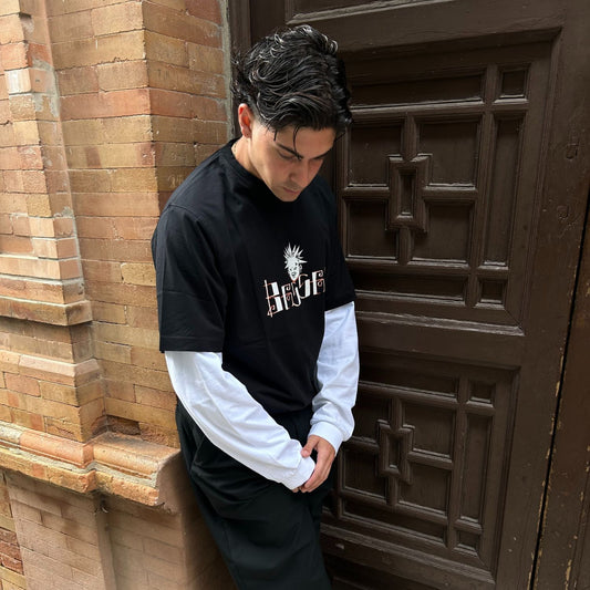 LOOK MOM TEE BLACK