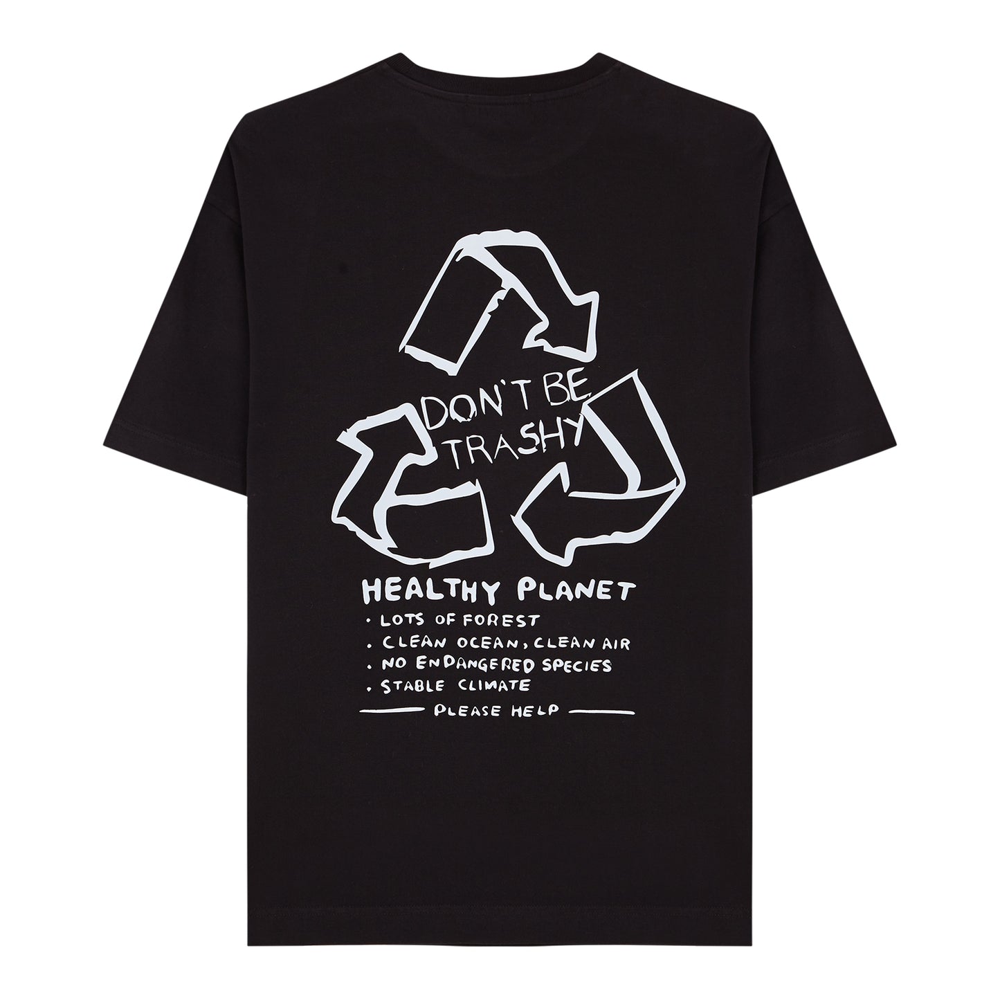 HEALTHY PLANET TEE BLACK