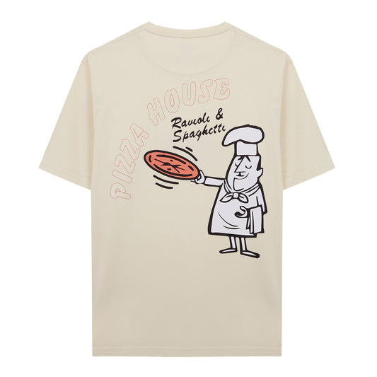 PIZZAIOLO TEE  CREAM
