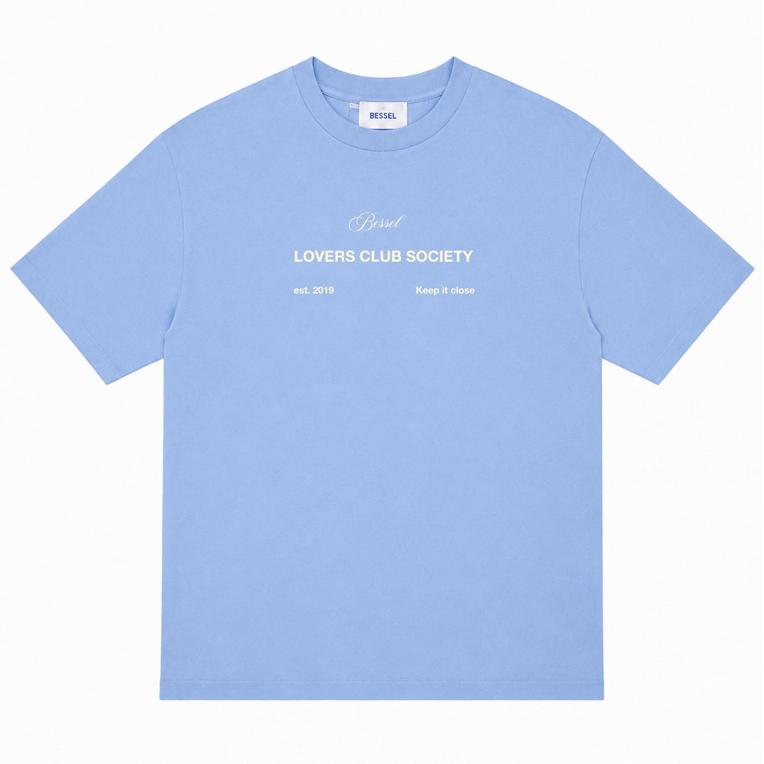 LOVERS CLUB SOCIETY TEE DUSTY BLUE