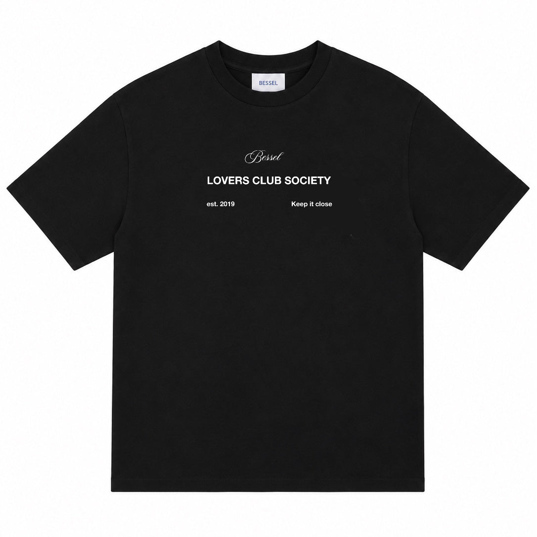 LOVERS CLUB SOCIETY TEE BLACK