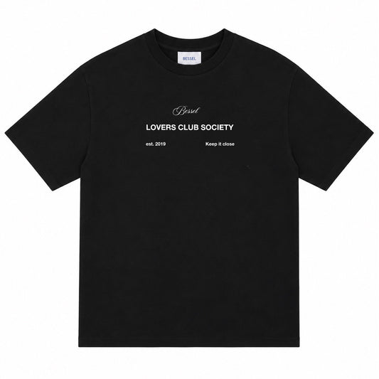 LOVERS CLUB SOCIETY TEE BLACK