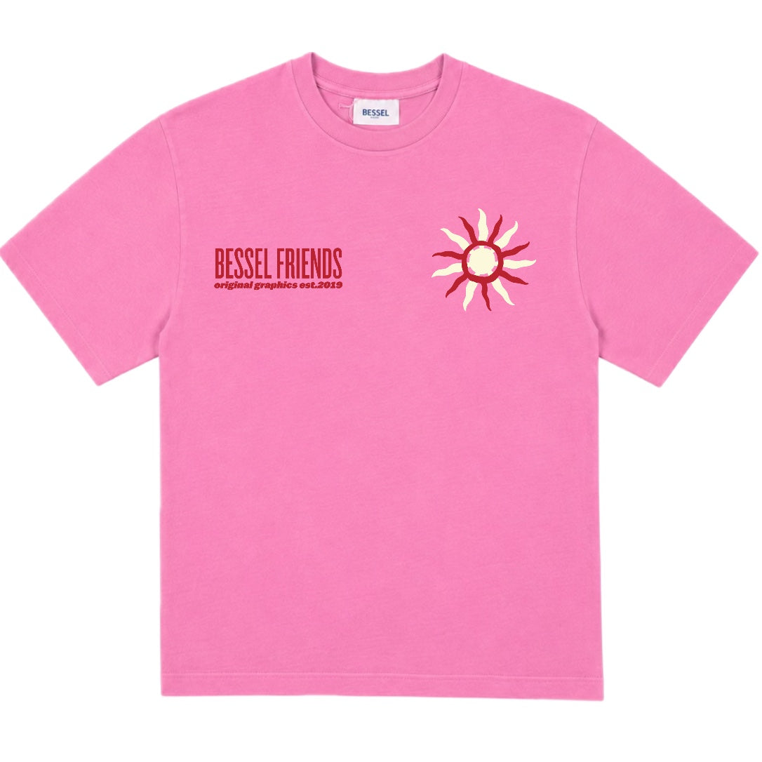 SPIRAL SUN TEE PINK STONE