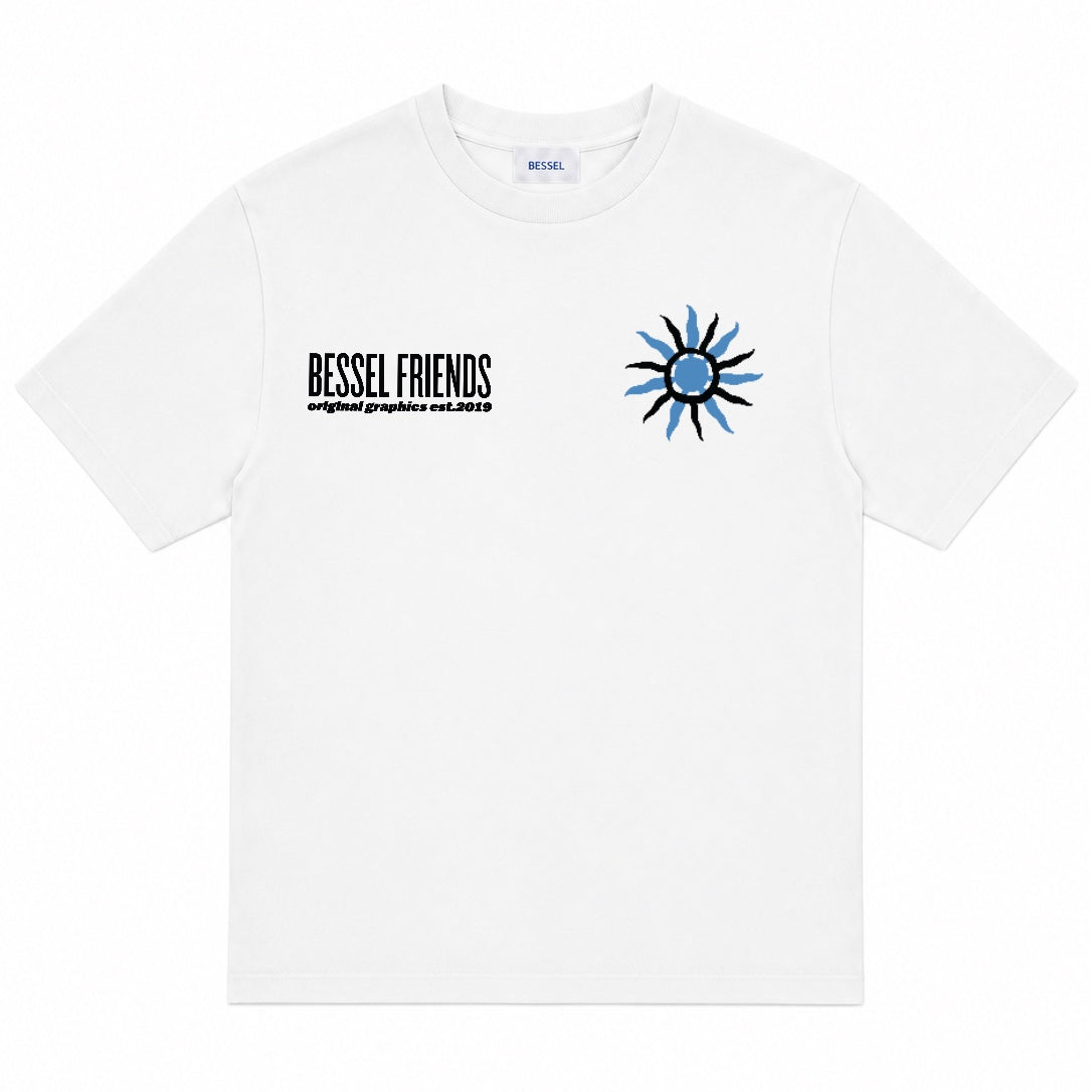SPIRAL SUN TEE WHITE