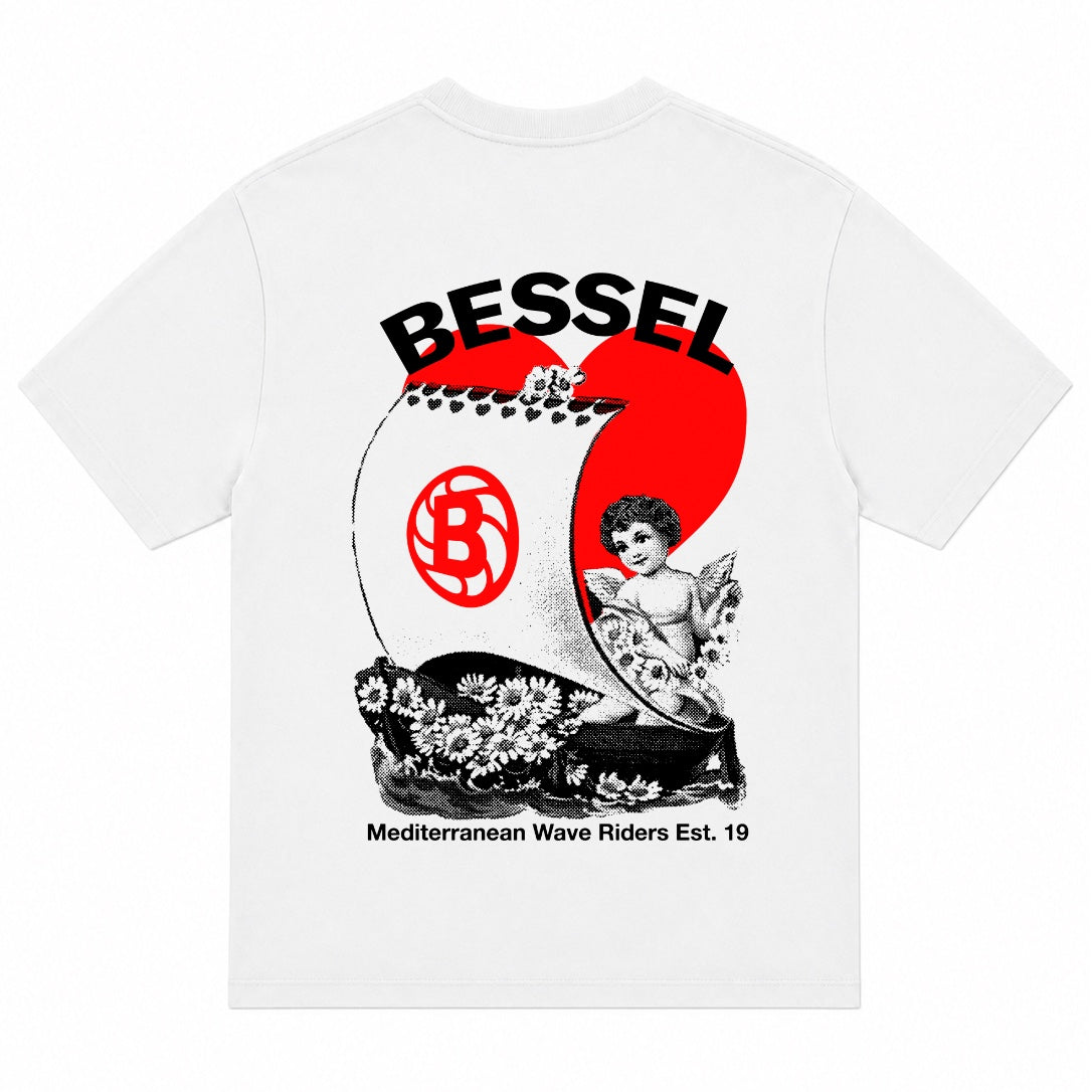 WAVE RIDERS TEE WHITE